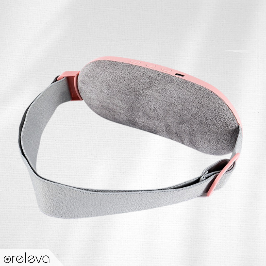 Oreleva Portable Period Pain Heating Pad, Soft Plush Back Side With Elastic Waistband
